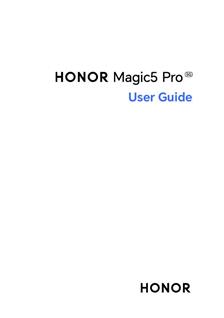 Honor Magic5 Pro manual. Camera Instructions.